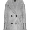 Outerwear | Americandreams Leona Wool Coat Short Light Grey