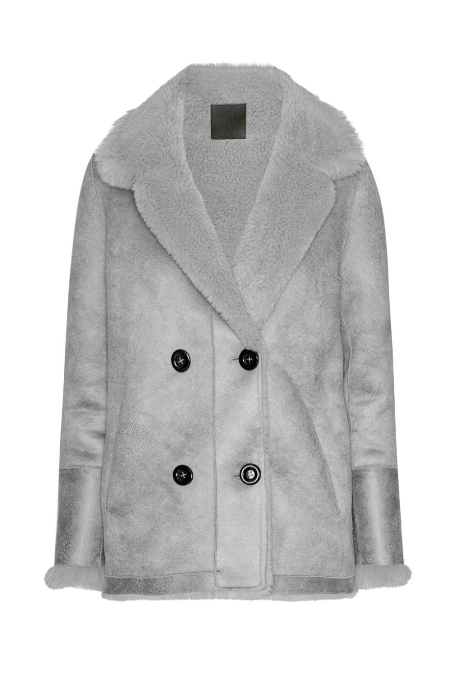 Outerwear | Americandreams Leona Wool Coat Short Light Grey