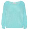 Knitwear | Americandreams Milana Ls Light Cotton Knit Turquoise