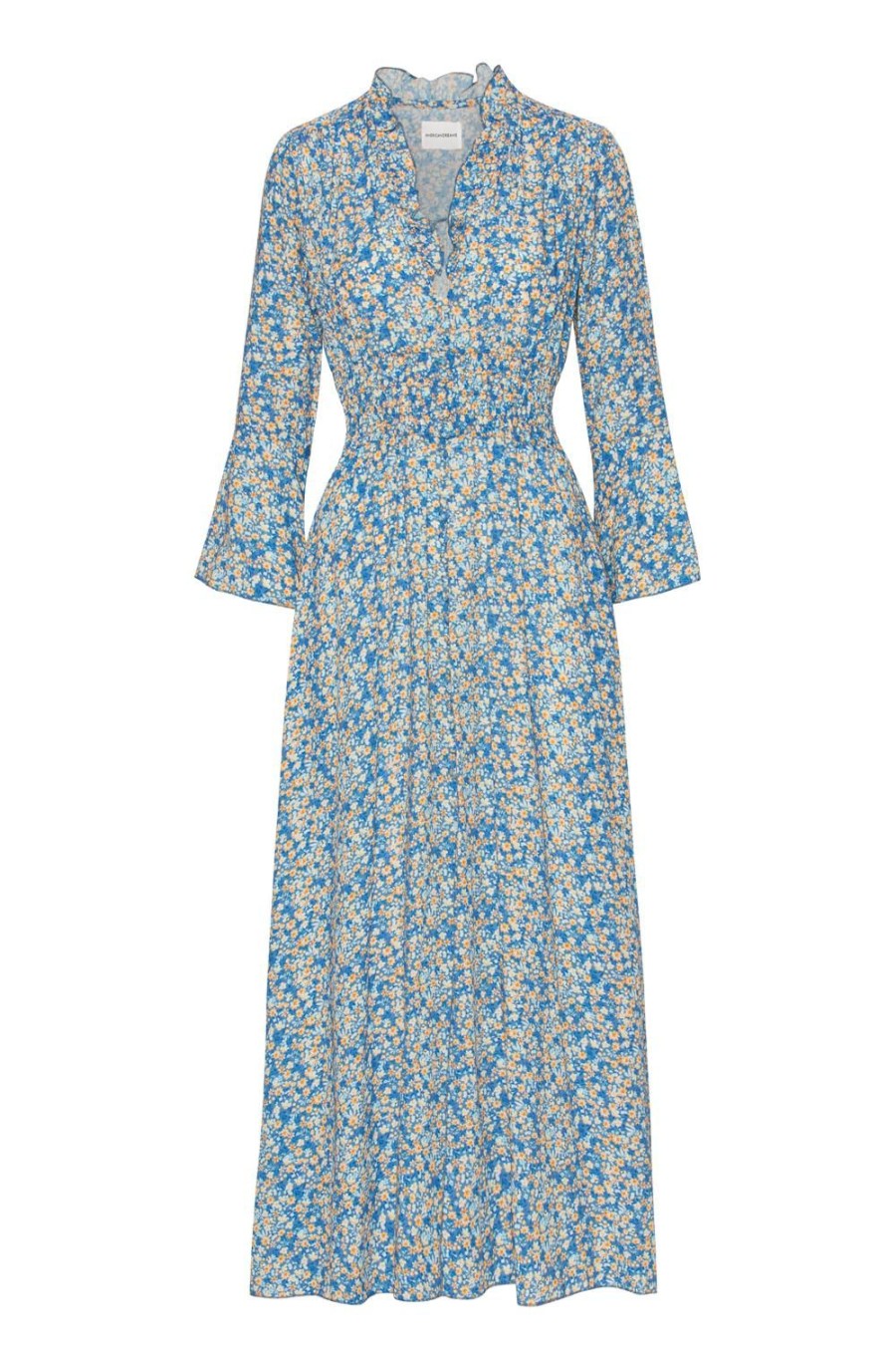 Dresses | Americandreams Sally Long Dress Teal Blue Flower