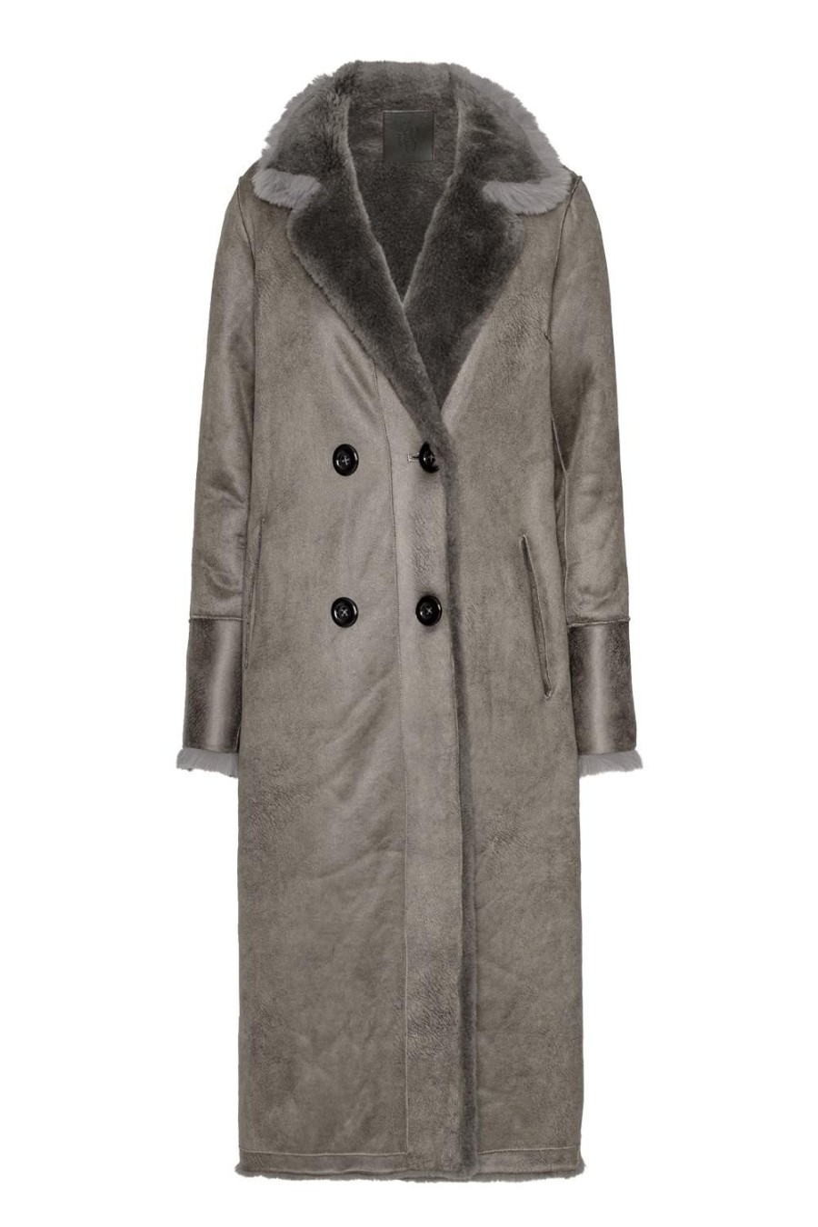 Outerwear | Americandreams Leona Wool Coat Long Light Grey