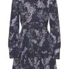 Dresses | Americandreams Laila Cotton Bow Dress Violet Big Flower