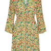 Dresses | Americandreams Sally Short Dress Green Flower