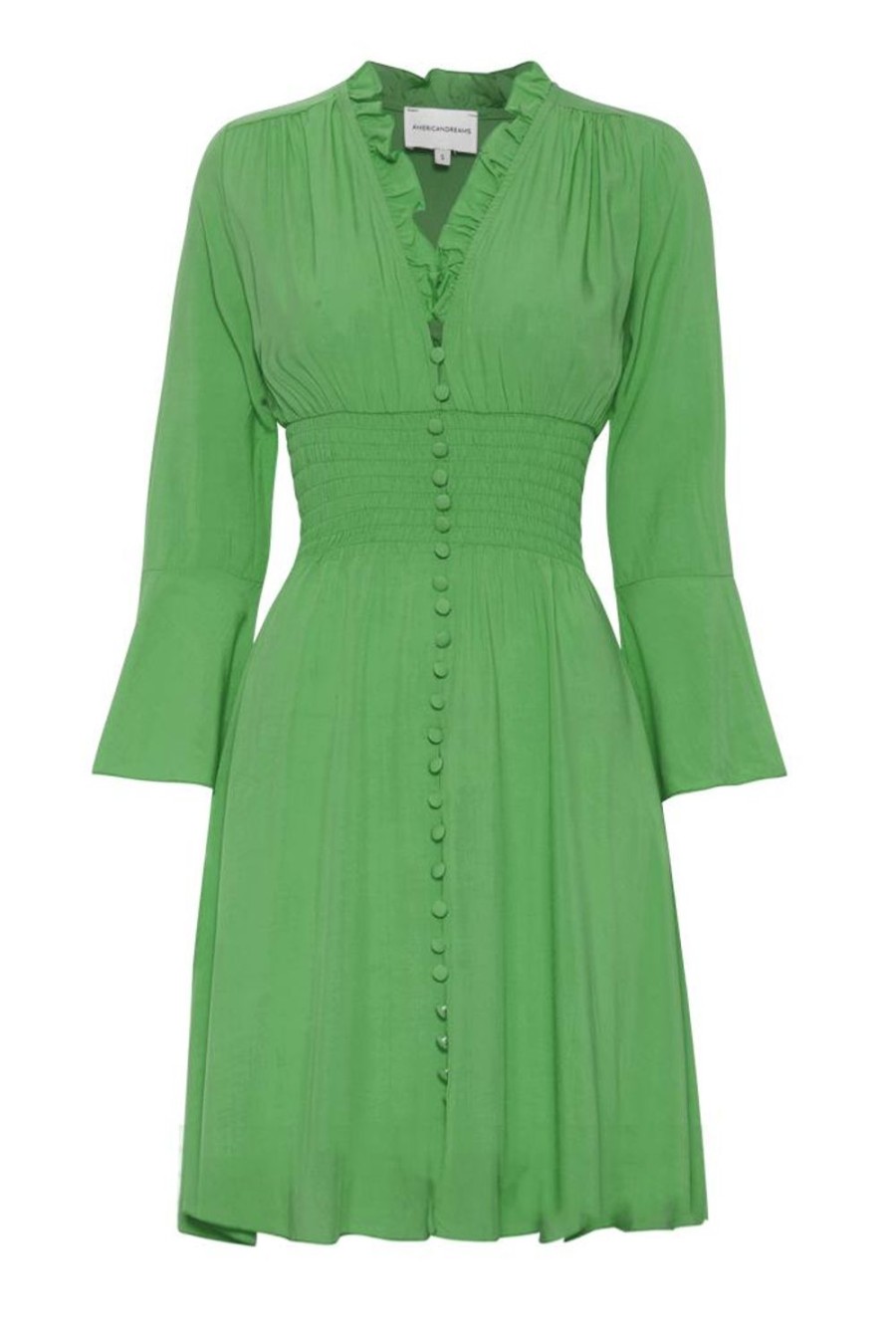 Dresses | Americandreams Sally Short Dress Green Solid