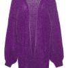 Knitwear | Americandreams Lee Midi Cardigan Deep Purple