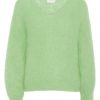 Knitwear | Americandreams Milana Ls Mohair Knit Light Green