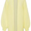 Knitwear | Americandreams Lee Midi Cardigan Light Yellow