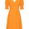 Dresses | Americandreams Koko Short Dress Orange Solid