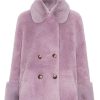 Outerwear | Americandreams Fiona Short Wool Coat Lavender