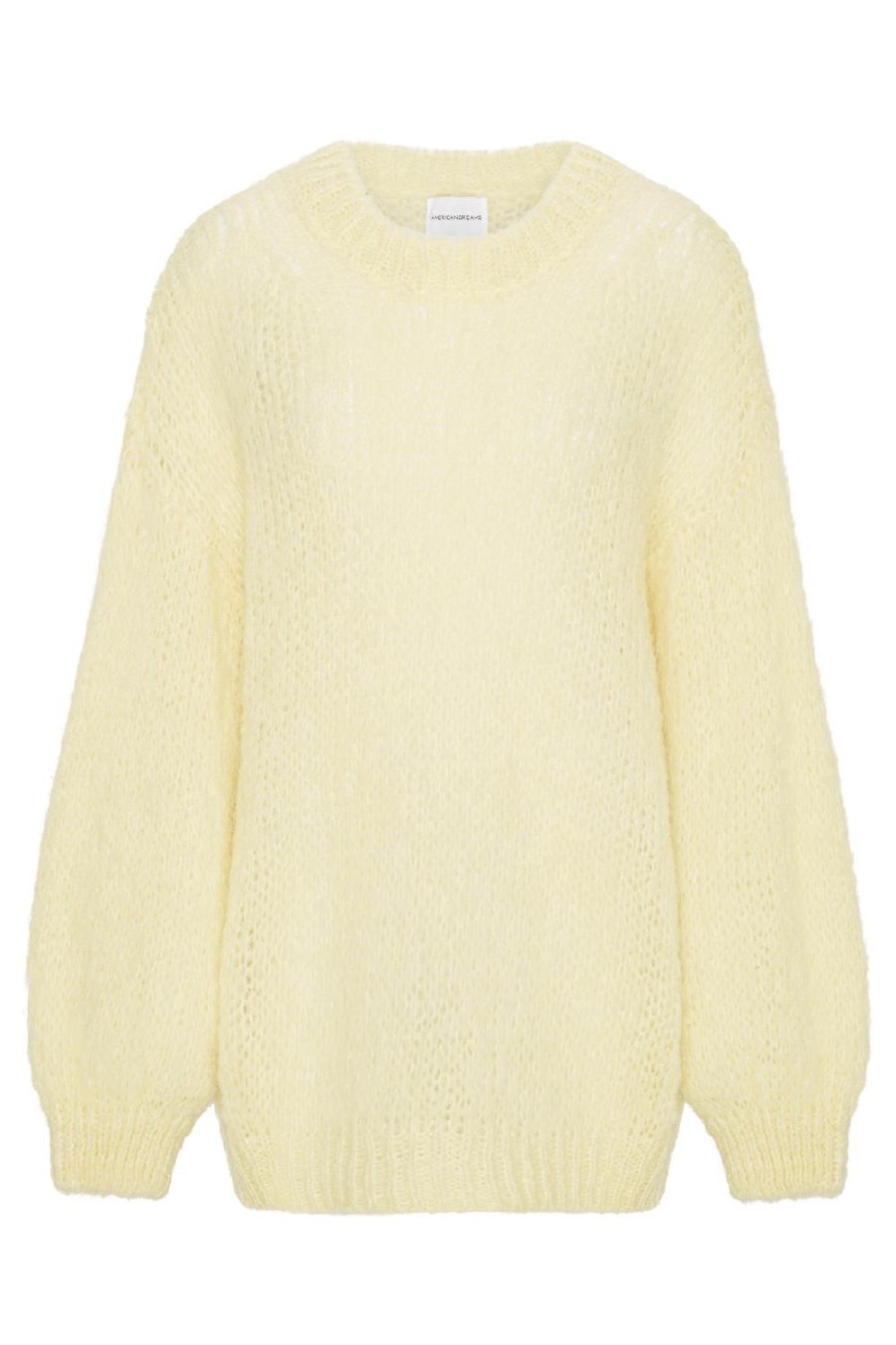 Knitwear | Americandreams Pepper Round Neck Pullover Light Yellow