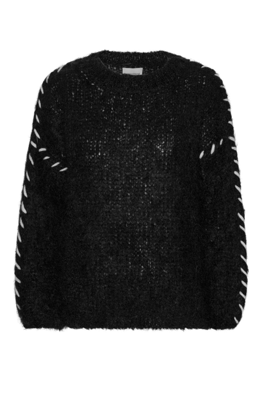 Knitwear | Americandreams Catia Mohair Stitch Pullover Black