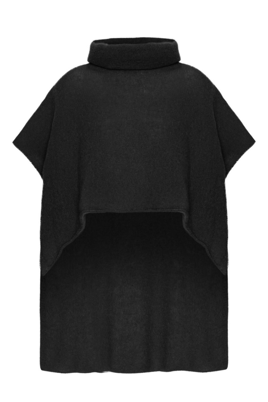 Knitwear | Americandreams Bella Poncho Black