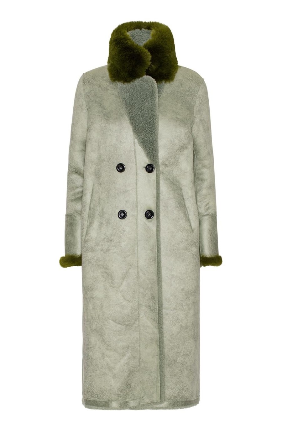 Outerwear | Americandreams Leona Wool Coat Long Green