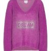 Knitwear | Americandreams Silja V Neck Crystal Pullover Pearly Purple