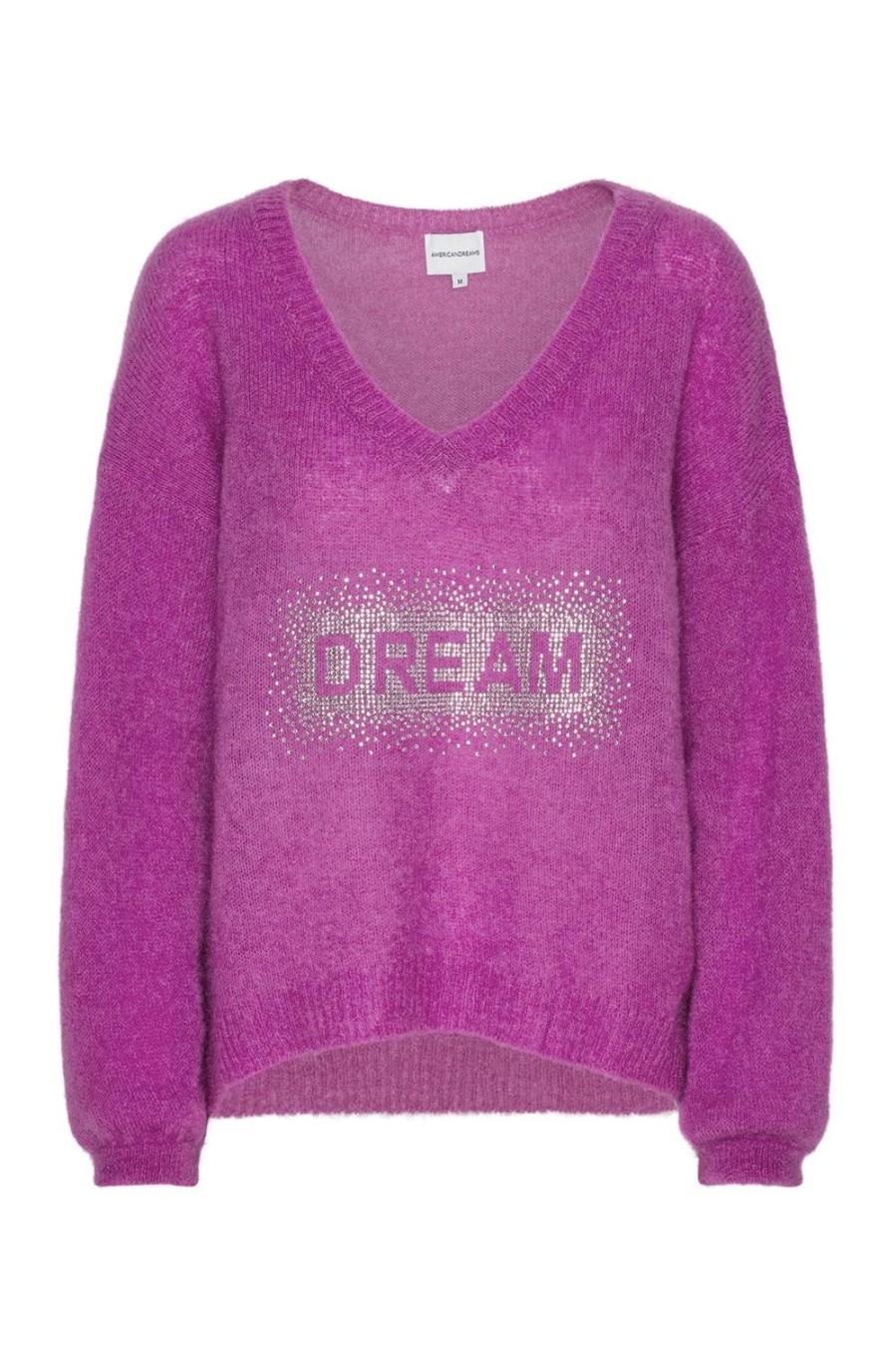 Knitwear | Americandreams Silja V Neck Crystal Pullover Pearly Purple