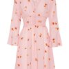 Dresses | Americandreams Sally Short Dress Light Pink Red Flower