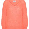 Knitwear | Americandreams Milana Ls Mohair Knit Salmon