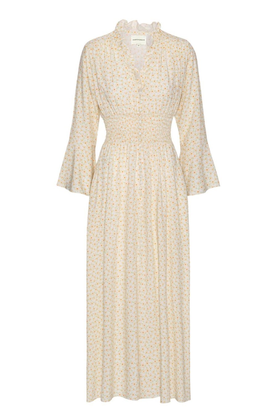 Dresses | Americandreams Sally Long Dress Cream Flower