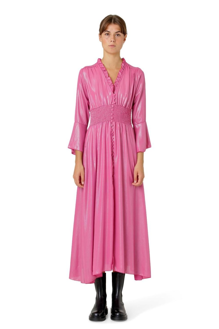 Dresses | Americandreams Sally Long Shimmer Dress Pink