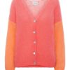 Knitwear | Americandreams Cornelia Ls Cardigan Coral / Light Orange