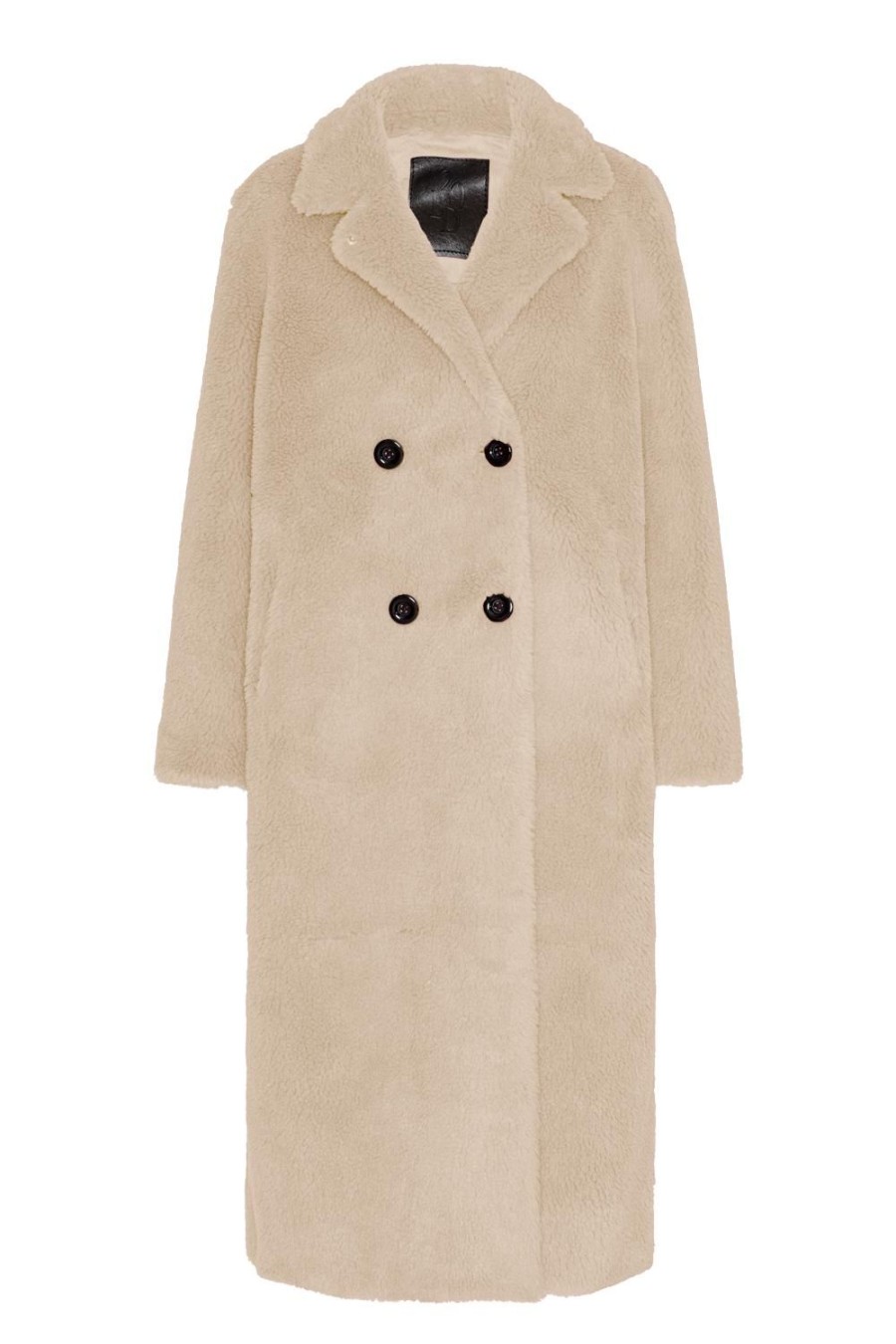 Outerwear | Americandreams Fiona Long Coat Without Fur Beige