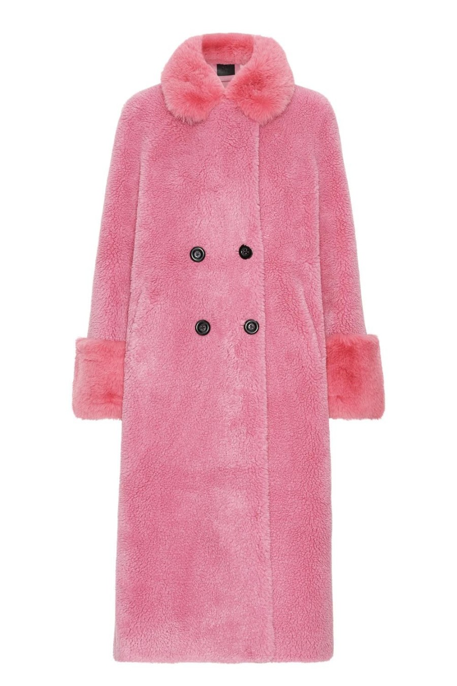 Outerwear | Americandreams Fiona Long Wool Coat Pink