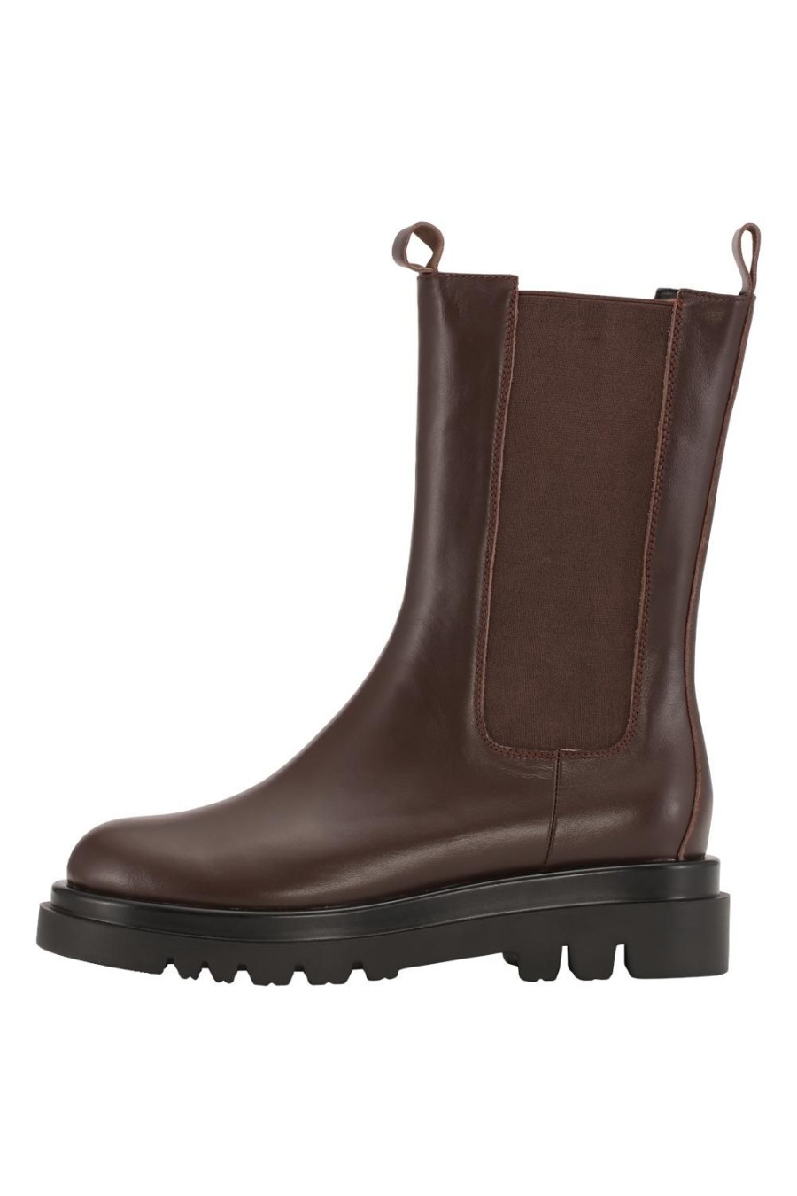 Outerwear | Americandreams Kimora Leather Boots Dark Brown