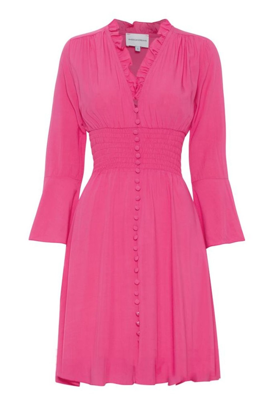 Dresses | Americandreams Sally Short Dress Pink Solid