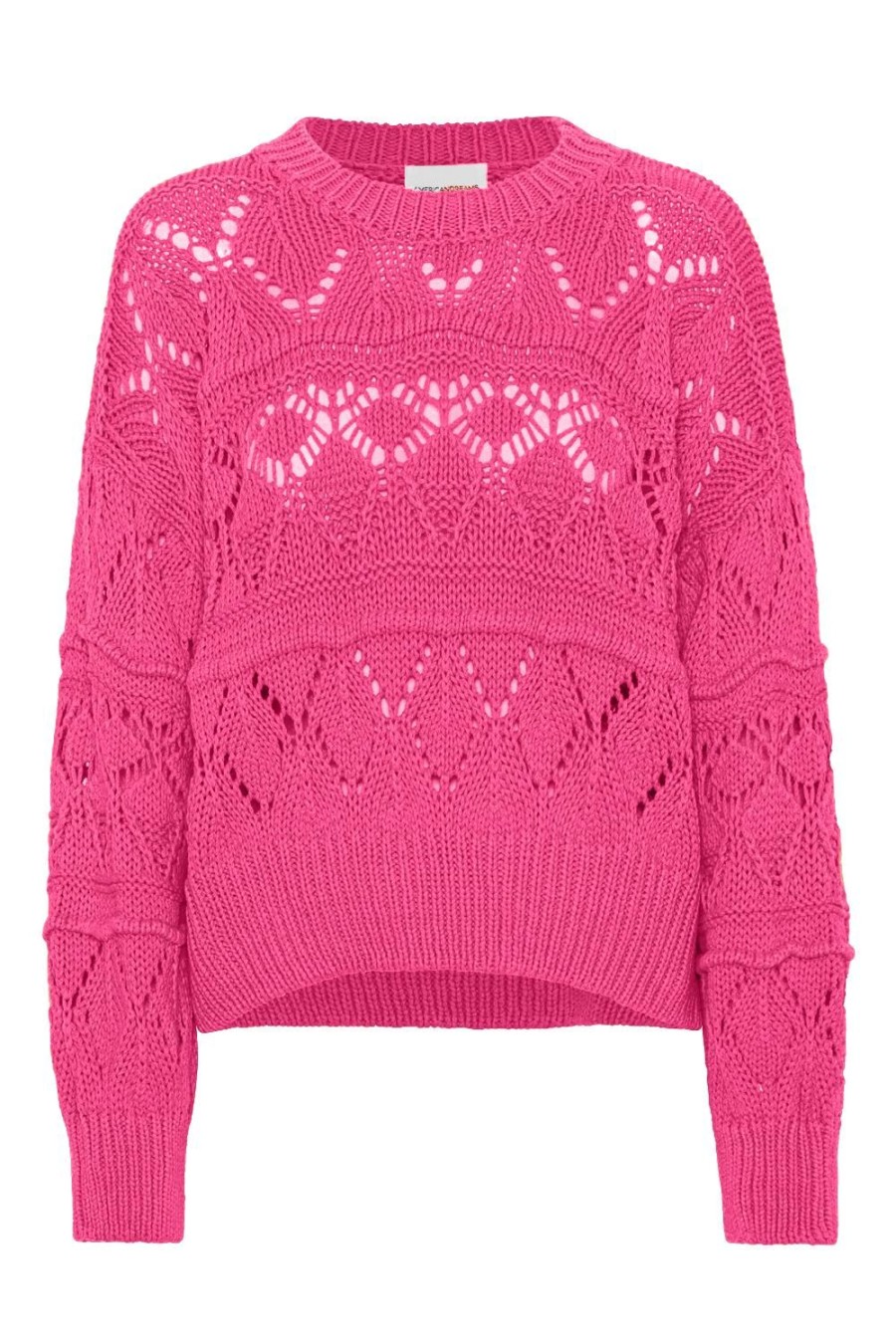 Knitwear | Americandreams Cassie Cotton Pullover Neon Pink