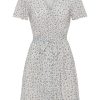 Dresses | Americandreams Milly Wrap Dress Short Blue Flower