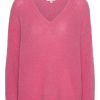 Knitwear | Americandreams Silja V Neck Knit Pink