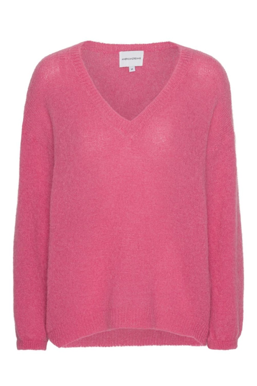 Knitwear | Americandreams Silja V Neck Knit Pink