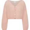 Knitwear | Americandreams Cornelia Cropped Cardigan Peach