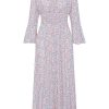 Dresses | Americandreams Sally Long Dress Blue Multiflower