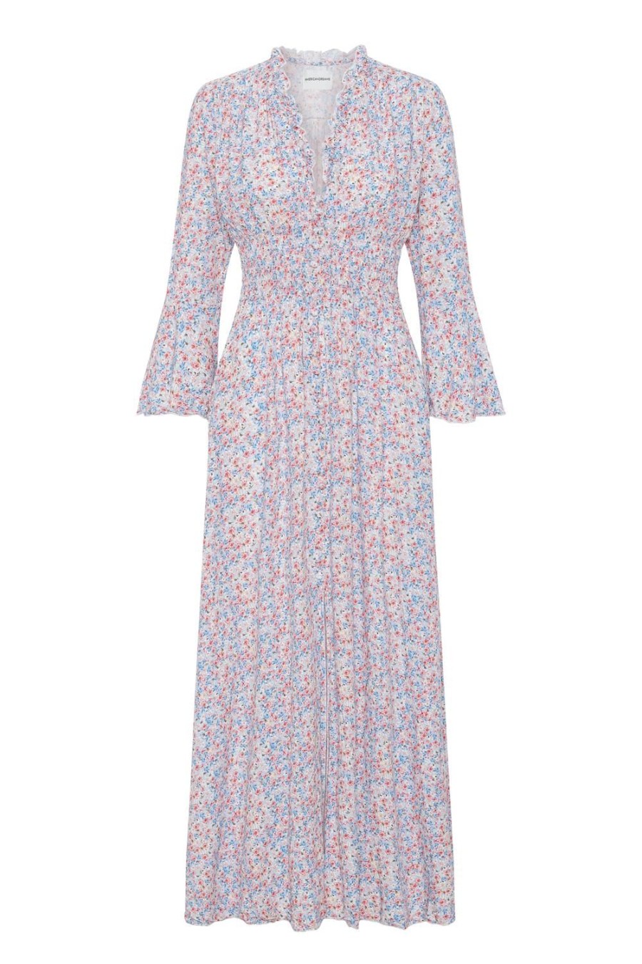 Dresses | Americandreams Sally Long Dress Blue Multiflower