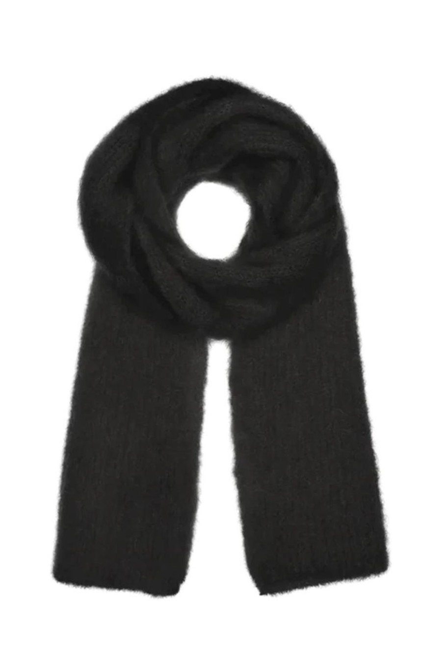 Knitwear | Americandreams Lisa Mohair Scarf Black