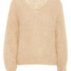 Knitwear | Americandreams Milana Ls Mohair Knit Almond