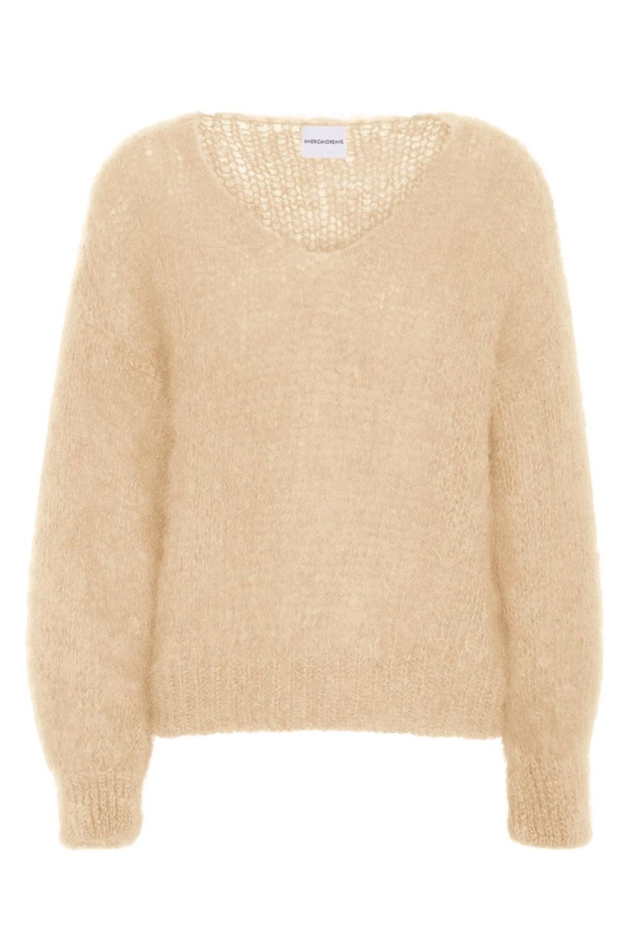 Knitwear | Americandreams Milana Ls Mohair Knit Almond