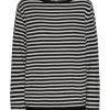 Knitwear | Americandreams Christy Round Neck Cashmere Pullover Black / White