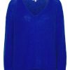 Knitwear | Americandreams Silja V Neck Knit Electric Blue