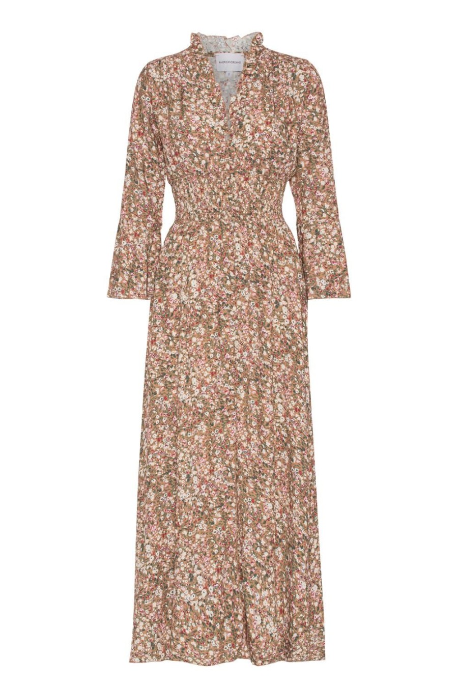 Dresses | Americandreams Sally Long Dress Brown Flower