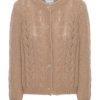 Knitwear | Americandreams Frankie Cable Knit Cardigan Medium Brown