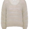 Knitwear | Americandreams Katie Ls Knit Beige W/Silver