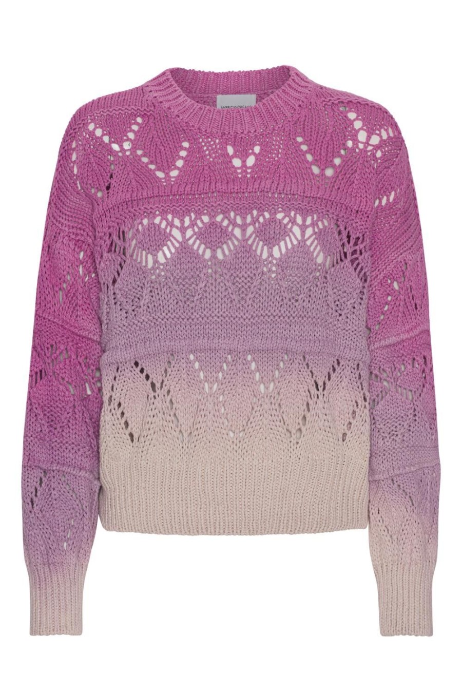 Knitwear | Americandreams Cassie Cotton Pullover Lilac Ombre