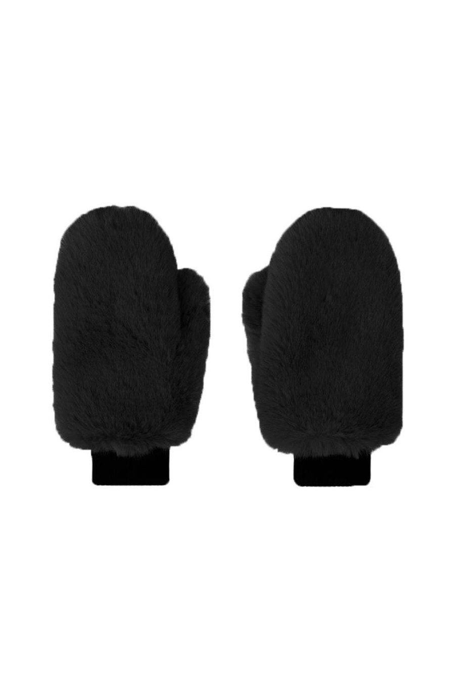 Accessories | Americandreams Ted Faux Fur Mittens Black