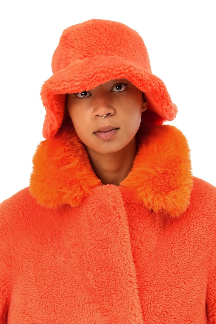 Outerwear | Americandreams Maya Wool Bucket Hat Orange