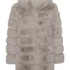 Outerwear | Americandreams Blake Faux Fur Coat Long Beige