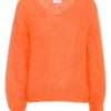 Knitwear | Americandreams Milana Ls Mohair Knit Burnt Orange