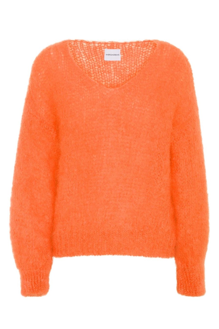 Knitwear | Americandreams Milana Ls Mohair Knit Burnt Orange