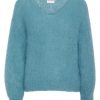 Knitwear | Americandreams Milana Ls Mohair Knit Turquoise